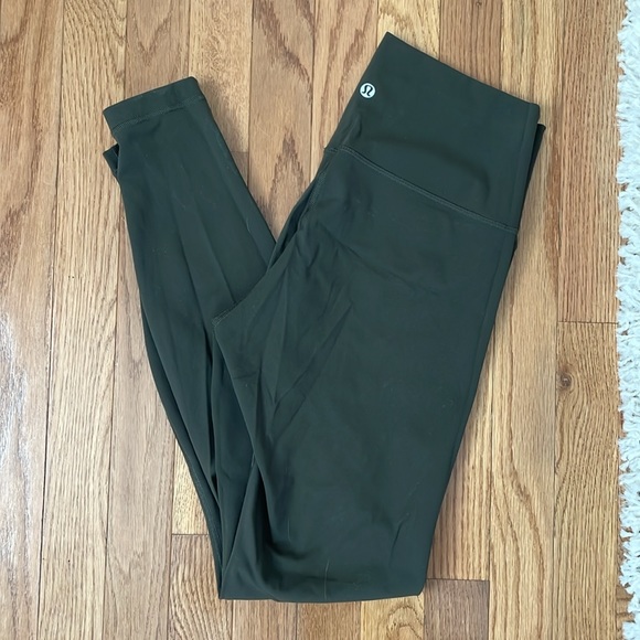 Lululemon Dark Olive Wunder Under Leggings - Picture 4 of 4